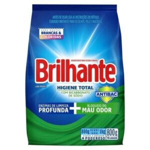Sabão Em Pó Brilhante Higiene Total Antibac 800g