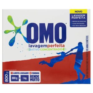 Sabao Po Omo Lavagem Perfeita Pacote Com 800g