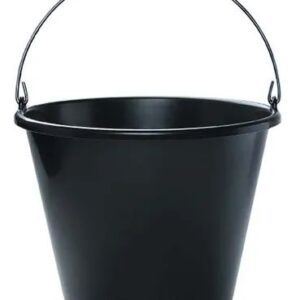 Balde Reforcado Plasnew Preto 12l