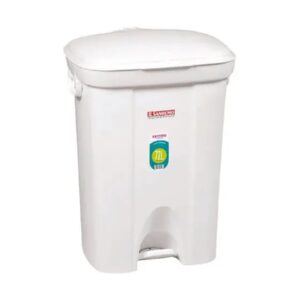 Lixeira Sanremo Branca Com Pedal Plastico 72l