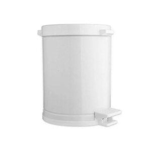 Lixeira Viel Com Pedal E Recipiente Plastico Branca 4,5 L