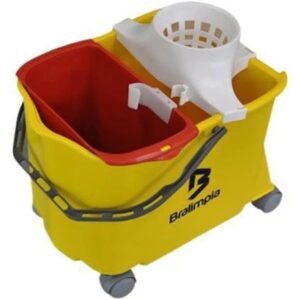 Balde Doblo Standard Bralimpia Amarelo 20l