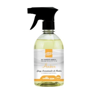 Agua Perfumada Tecidos Cheiro Bom Spray Ambar 500ml