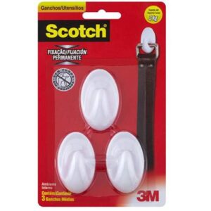 Gancho 3m Utencilios Scotch Branco Medio