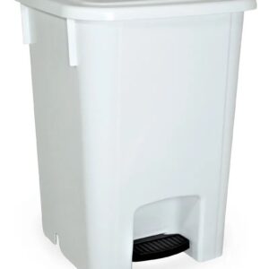 Lixeira Coletora Bralimpia Com Pedal Branca 15l