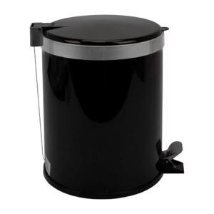 Lixeira Viel Preta Com Pedal 12l