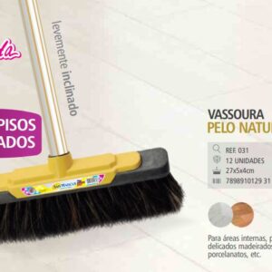 Vassoura De Pelo Natural San Marcus Dona 30cm