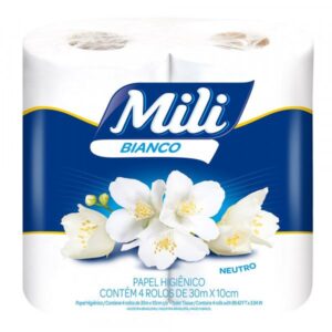 Papel Higienico Neutro Bianco 30m 4 Rolos